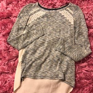Long sleeve sparkly blouse // XS // worn Twice
